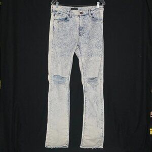 MONFRERE DISTRESSED STONE WASH SKINNY JEANS #1026D41450 GREYSON VENICE SZ 34*